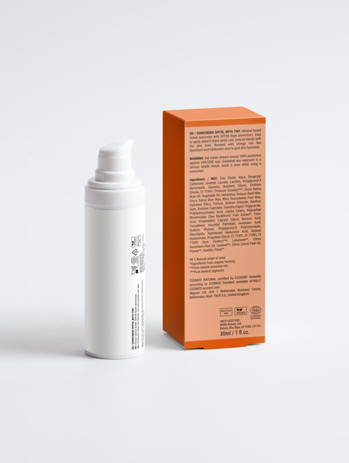 Sunscreen SPF30, with tint