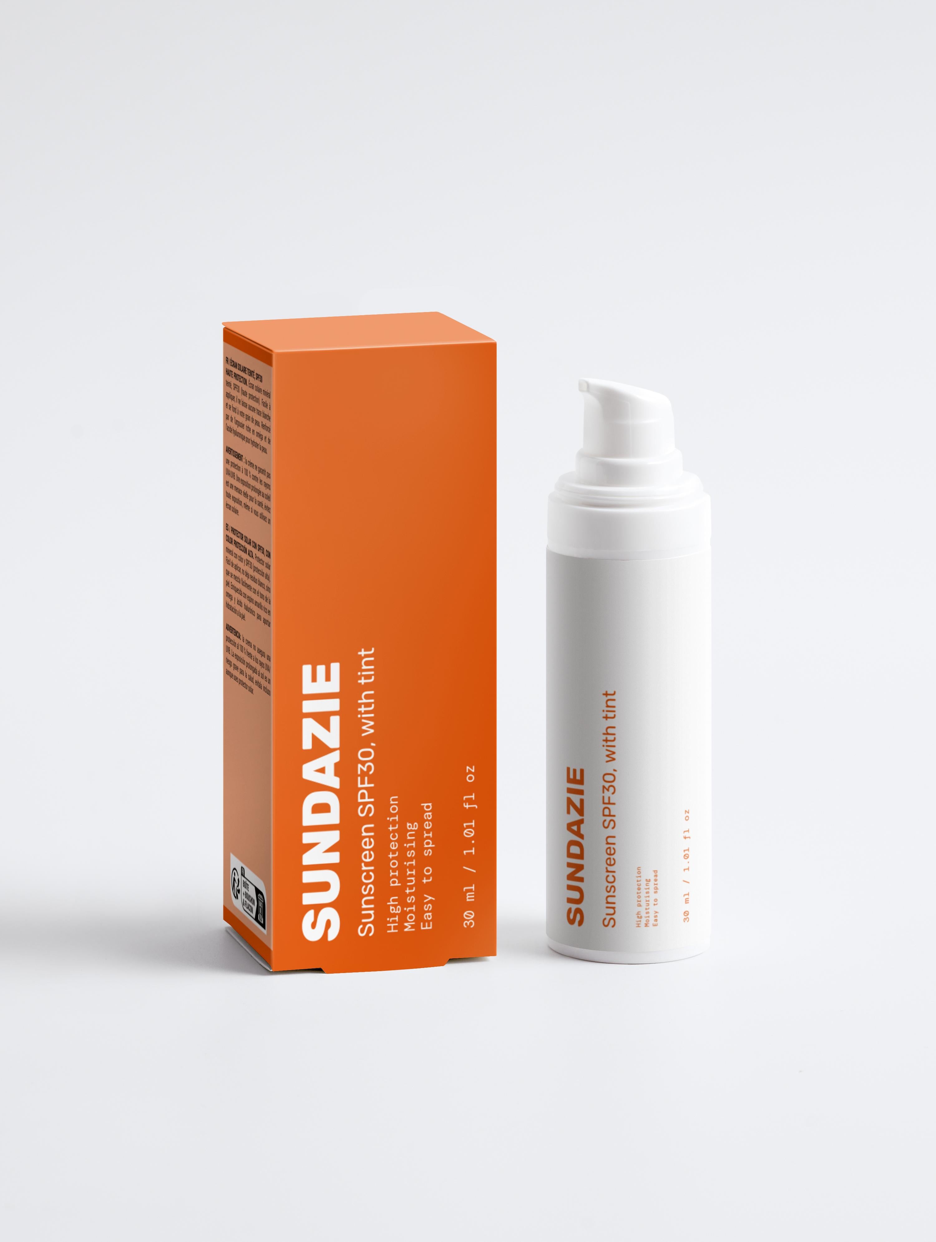 Sunscreen SPF30, with tint